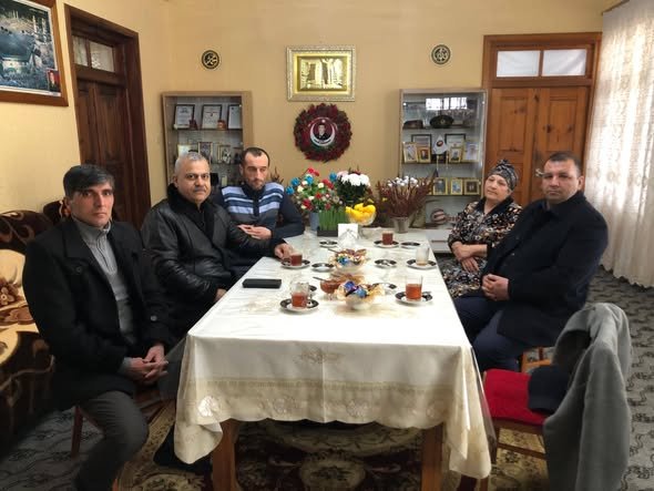 Qax şəhərində şəhid Əhmədov Elçin Rasim oğlunun ailəsi ziyarət olunub