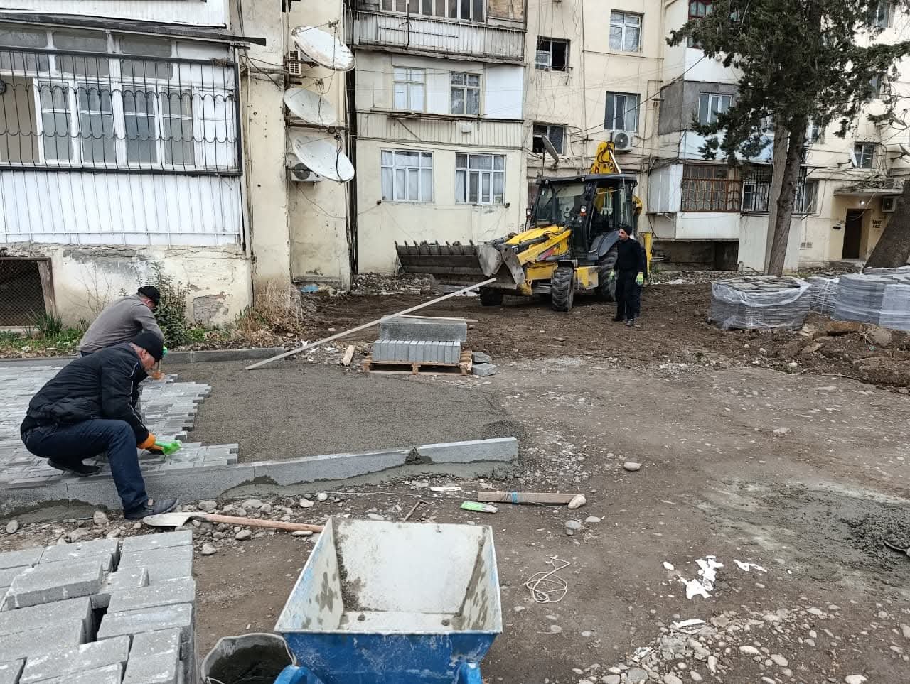 Bərdədə abadlıq-quruculuq işləri sürətlə və geniş miqyasda davam etdirilir